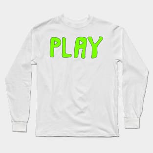 The green play Long Sleeve T-Shirt